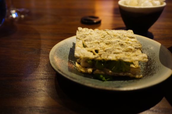 Cod skin sandwich