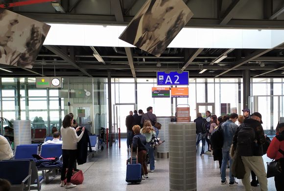 The A gates at Geneva airport are also used by easyJet these days, probably because they are the biggest carrier at GVA