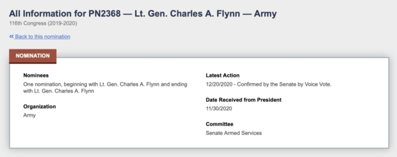 Charles Flynn was nominated by Trump just on Nov 30, confirmed on Dec 30 - 2020. 

7 days before Jan 6th attack. 