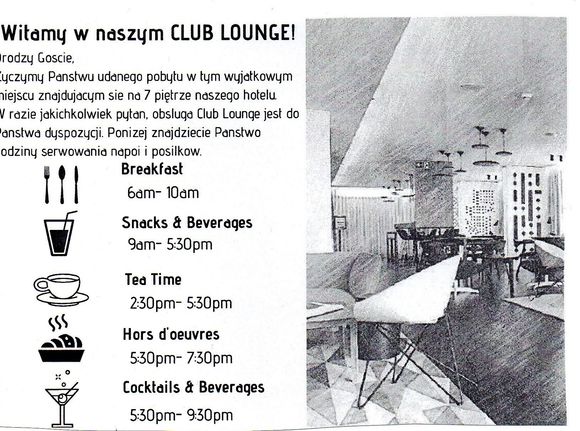 Club lounge hours