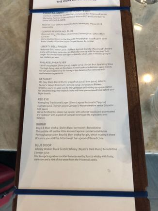Here's the updated cocktail menu. RIP my beloved Pennsylvania Dutch.