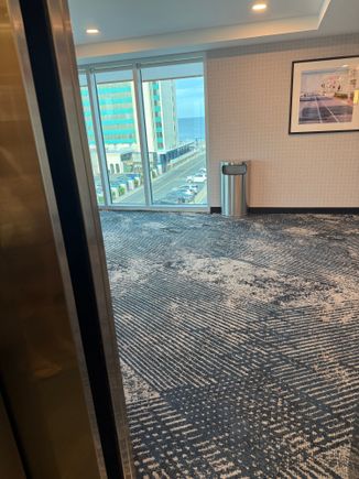 The elevator has a great view!