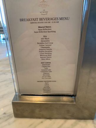 Drink Menu