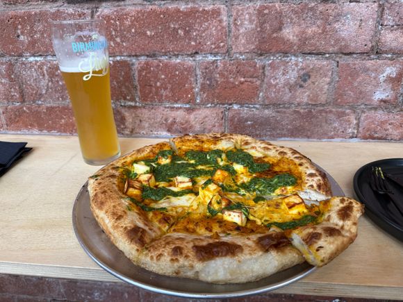 The beer was good. Pizza not so much 