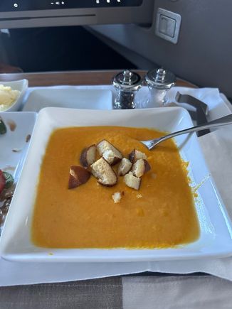 Soup in the summer. I’m sure it is not the healthiest, but the beer cheese soup is my favorite in the soup rotation. 