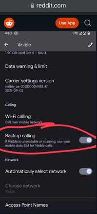 The feature is called backup calling on the Pixel 6 & 7. 