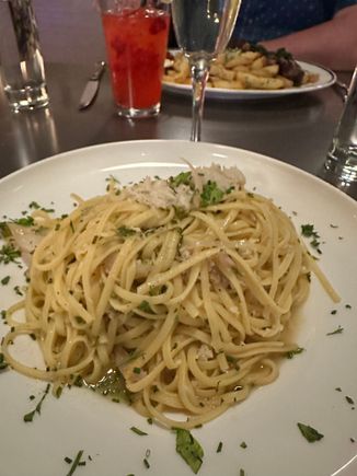 Crab pasta