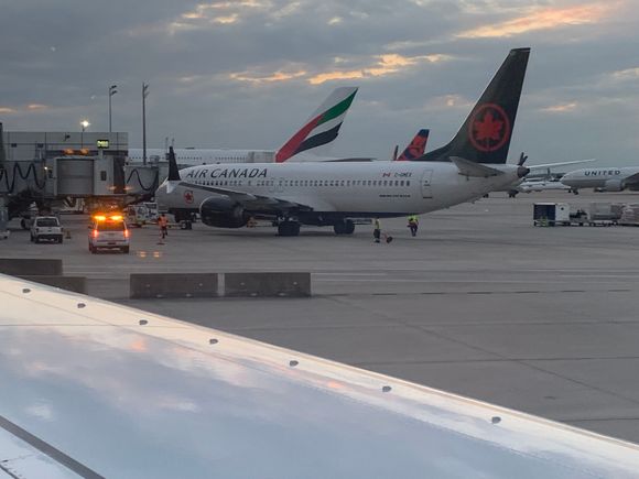 Broken down Fin 537 as I left IAH on my UA flight. 