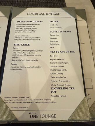 May 2025 menu - dessert