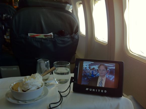 Row 9 PS, post DVD player IFE