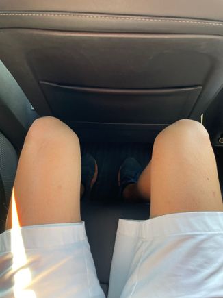 Rear seat legroom. I should note the X3 has no rear seat pockets...