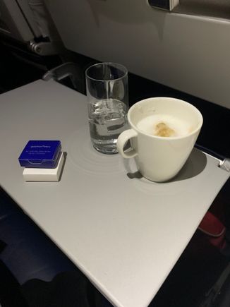 Cappuccino and Mastiha to finish