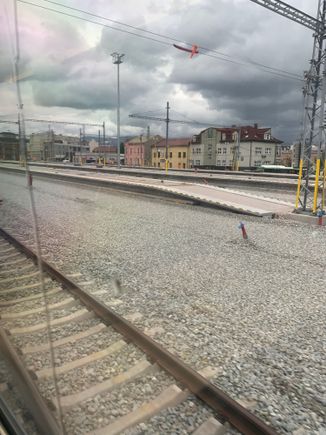 Loads of work going on to finally upgrade Zilina station. It desperately needed it!