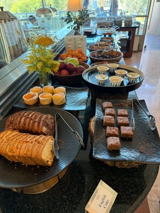 Overall it seemed like they were struggling to keep the buffet trays full. The service was attentive for coffee, water or other wishes.