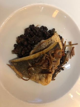 Seabass (with just a drizzle of lemon juice