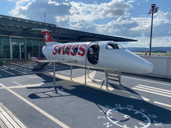 Mini swiss plane at the observation deck!
