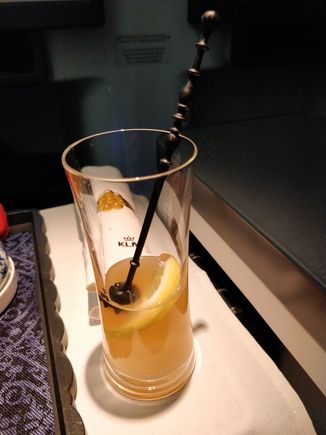 Trying the Flying Dutchman cocktail