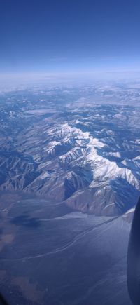 Mountains..Sierra Nevada or Cascades. Flight from Charlotte to Seattle. Feb 22