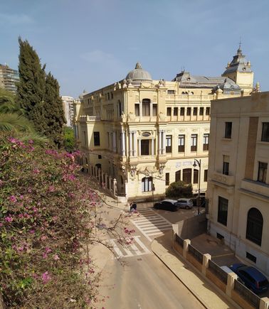 Street view looking down from Jardines de Puerta Oscura