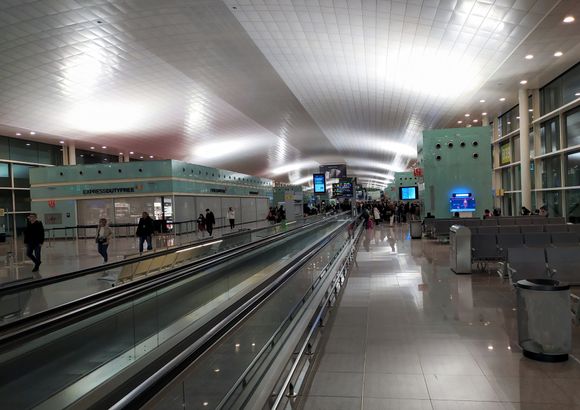 Barcelona airport was pleasant enough but it resembled dozens of other airports 