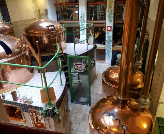 Beer vats in the Rampendahl brewery 