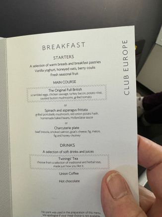 Brilliant service through the flight, cabin crew led by Rayco, were dealing with a light load (7) and the mood was set by the question ‘ breakfast now or a bit later?’ We had all eaten in the lounge and so later was an excellent suggestion as a 5 hr flight and only the one meal. Crew were attentive with topups though out the flight. Flight crew also unusually comfortable with stopping to chat so this must rate as one of the best flights  in a long while. Old style service delivered by Euroflyer