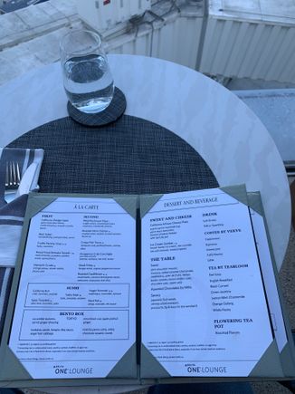Lunch/dinner menu