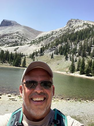 Alpine Lake Selfie in Great Basin NP