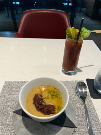 Corn soup, 8/10
