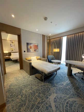 Living room with sofabed