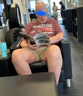 At the car dealer this morning - “When tyranny becomes law, rebellion becomes duty!”  I didn’t realize coneheads were Trumpers too!