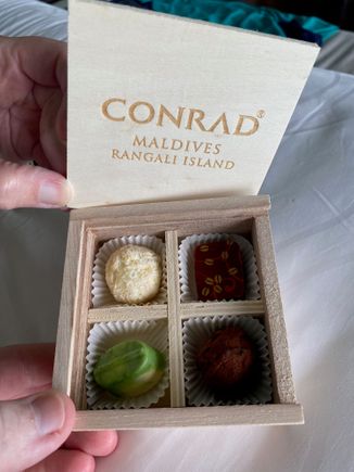 Conrad welcome chocolates