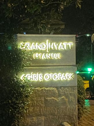 We’re staying at the Grand Hyatt