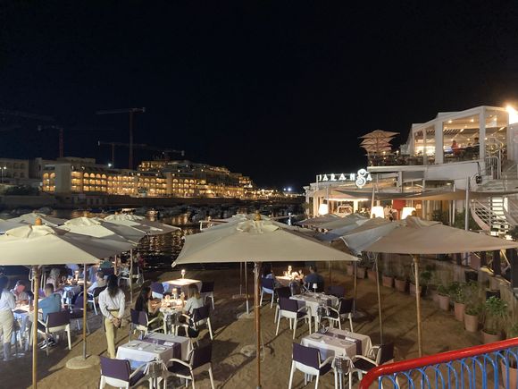 There is also dining in the sand 