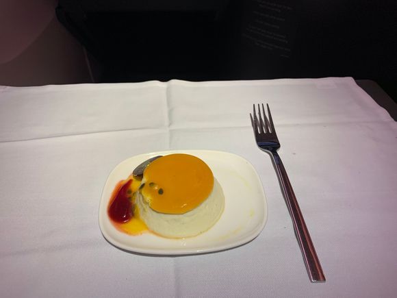 Passion fruit panna cotta