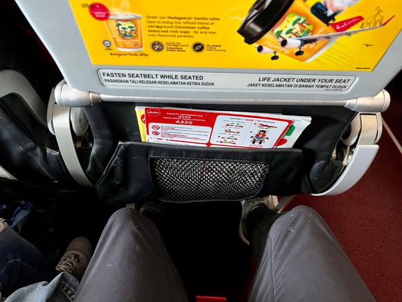 Legroom was fine for a 2.5 hour flight.