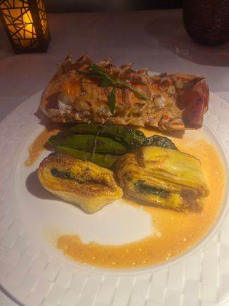 Lobster with bisque sauce - dry
