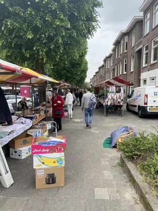 There’s a flea market in my street today. I would have liked to spend some time rummaging through vinyl records people are selling, but not today.