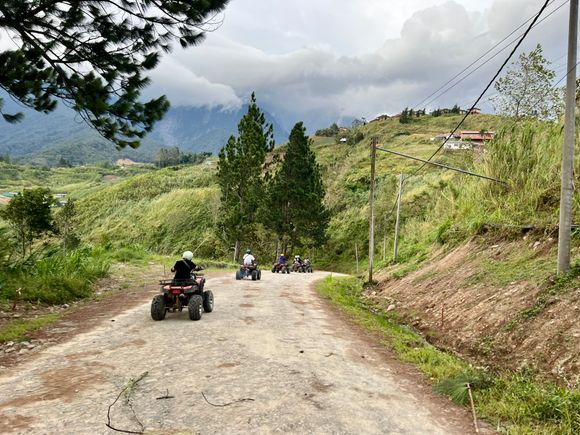 Miss ID90_J and I shared a vehicle, driving for about 40 mins around the village roads.