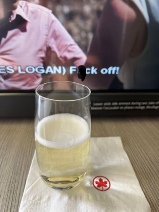 BCN-YYZ   I don't know anything about Champagne but it was good for me 8/10