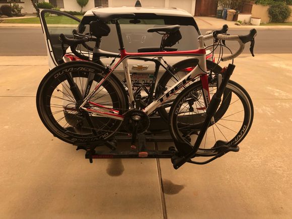 Bikes loaded and ready to go. 