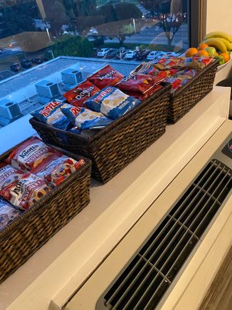 Daily snacks throughout the day