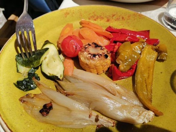Chef’s choice local vegetables - and the beginning of my kid’s infatuation with this restaurant