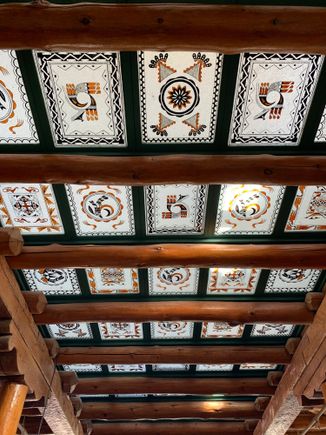 Ceiling skylights at the Inn