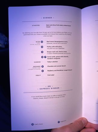 Dinner choices