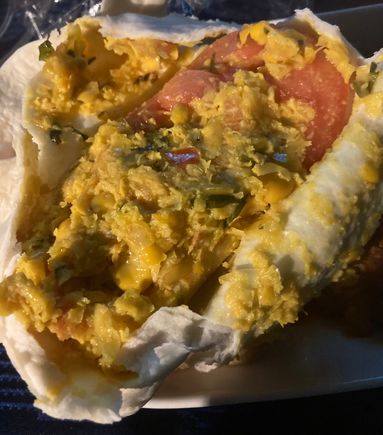 Inside of snack wrap