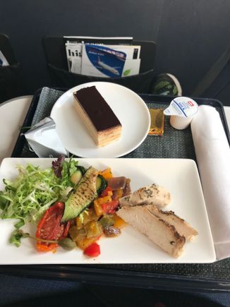 Chicken Salad - not much salad - more like antipasti - EDI-LHR
