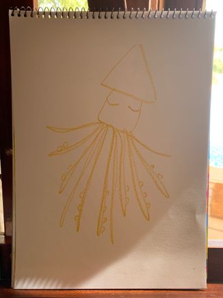 My wife's attempt to draw me...