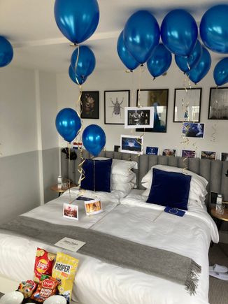 Who ever did all the blowing up : thank you ! What an amazing surprise.....