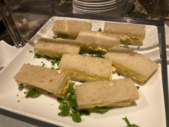 Watercress sandwiches with cucumber